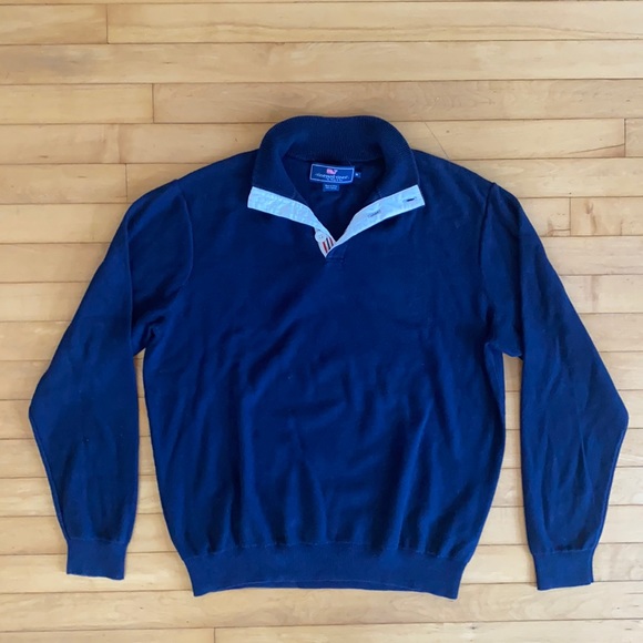 Vineyard Vines Other - Vineyard Vines Navy button collared pullover